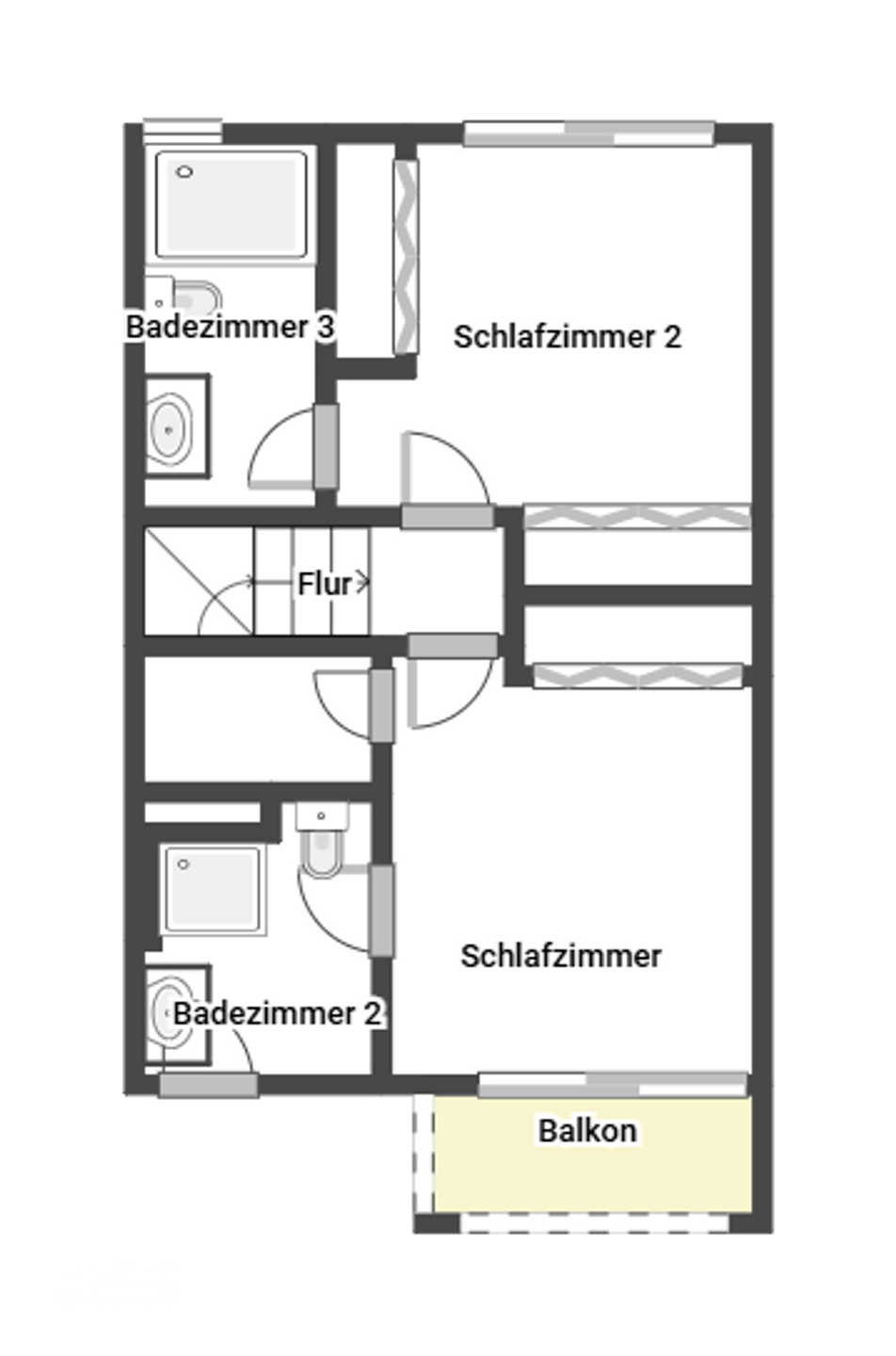 Grundriss 1. Etage
